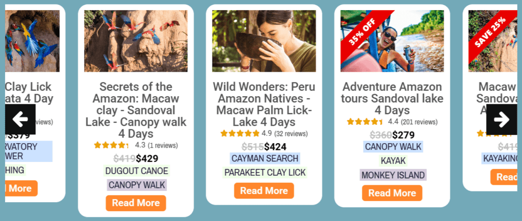 girls doing Puerto Maldonado Amazon tours 4 Day